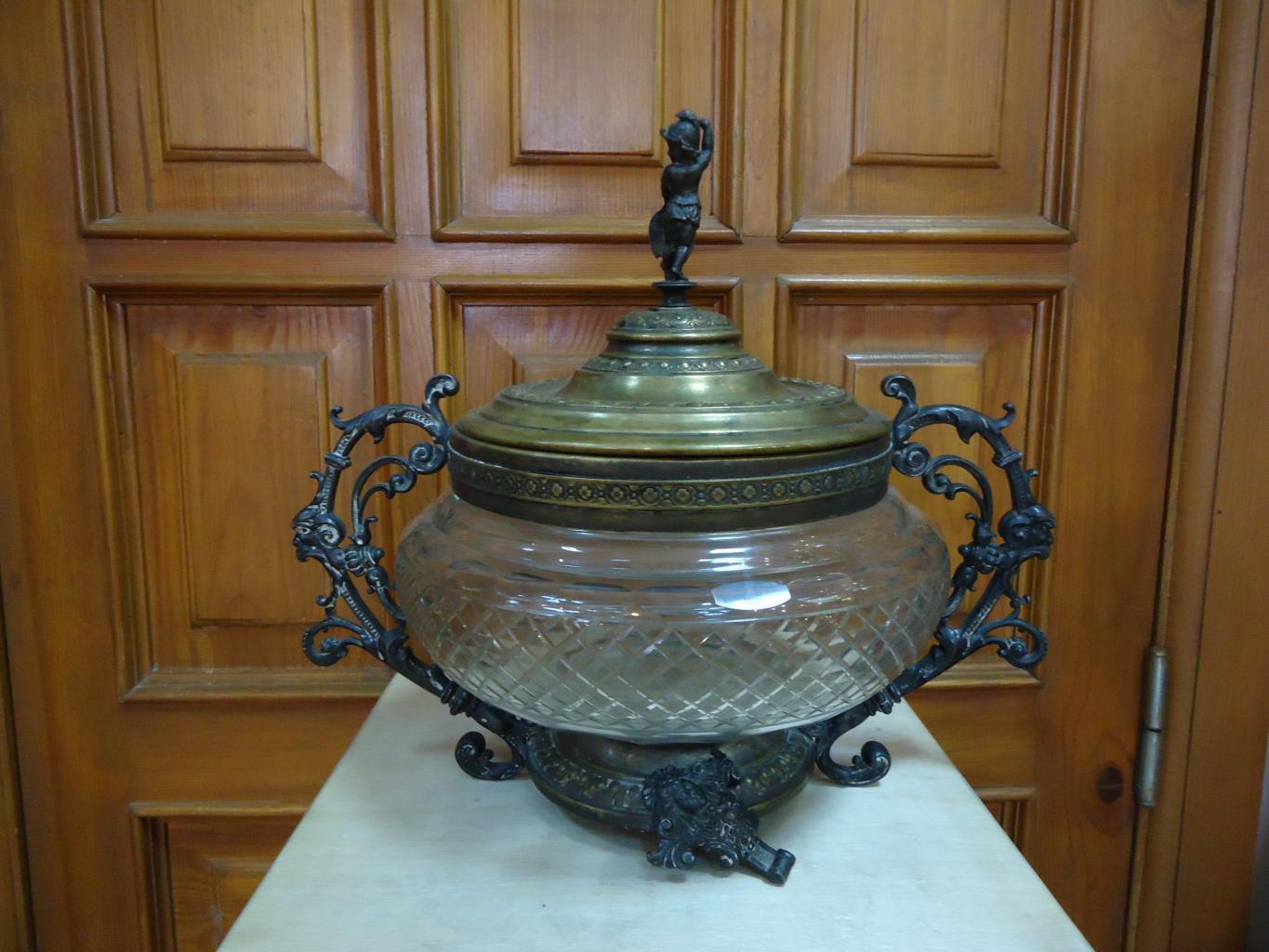 Крюшонница (стекло, металл)